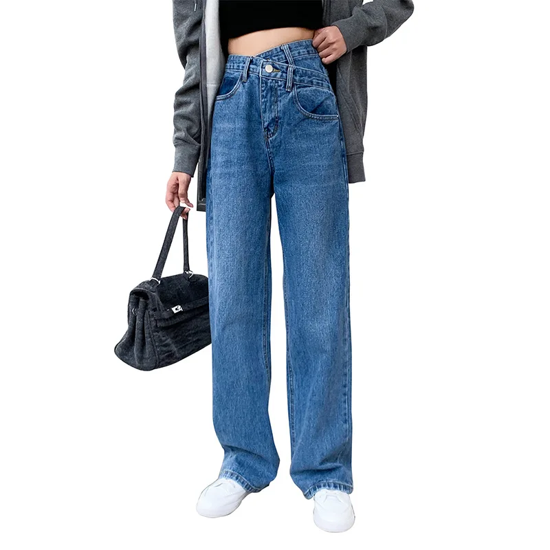 

High Waist Jeans Women Wide Leg Pants Straight Loose 2021 New Mopping Pants Slim Jeans Jeans for Women