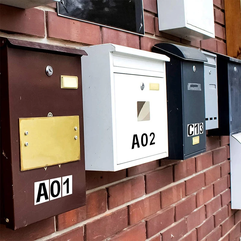 8 листов 576 шт. самоклеящиеся виниловые наклейки для почтовых ящиков | Дом и сад