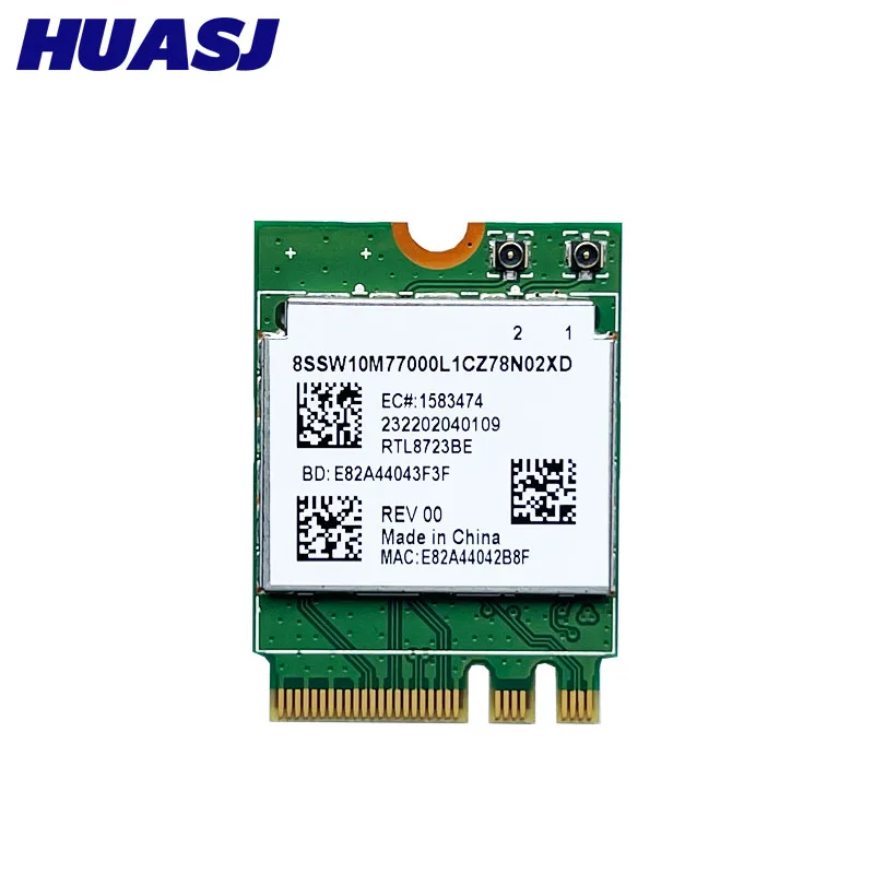 Интерфейс HUASJ RTL8723BE NGFF M.2 для Bluetooth 4 0 ноутбука DELL Acer Samsung беспроводная карта |