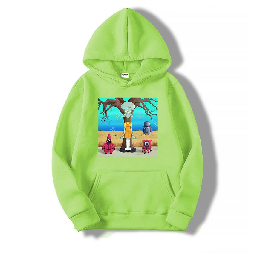 Sudadera con capucha de juego de calamar para ni&ntilde;o, ropa de invierno para ni&ntilde;o y ni&ntilde;a, su&eacute;ter divertido de Anime, ropa para ni&ntilde;o, Oto&ntilde;o e Invierno-1