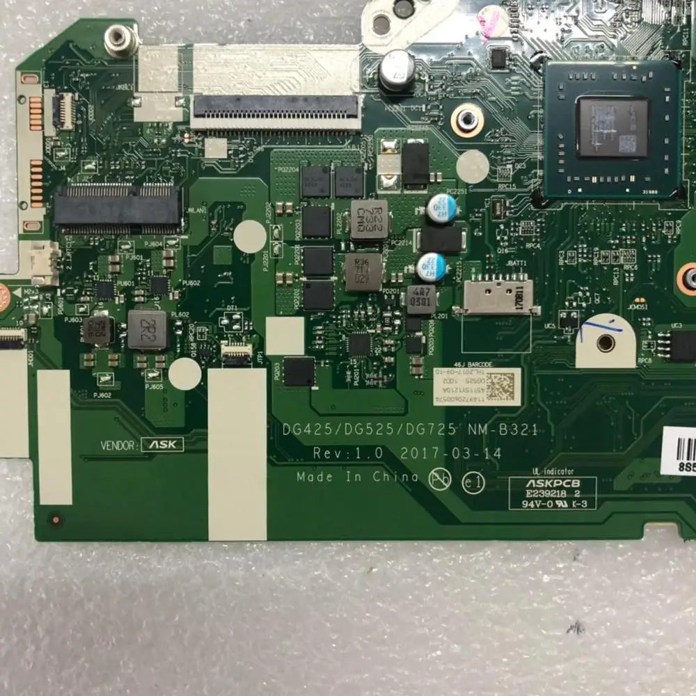 Для применимо к 320-15AST материнская плата компьютера A6-9220 номер NM-B321 100% ТЕСТ ОК