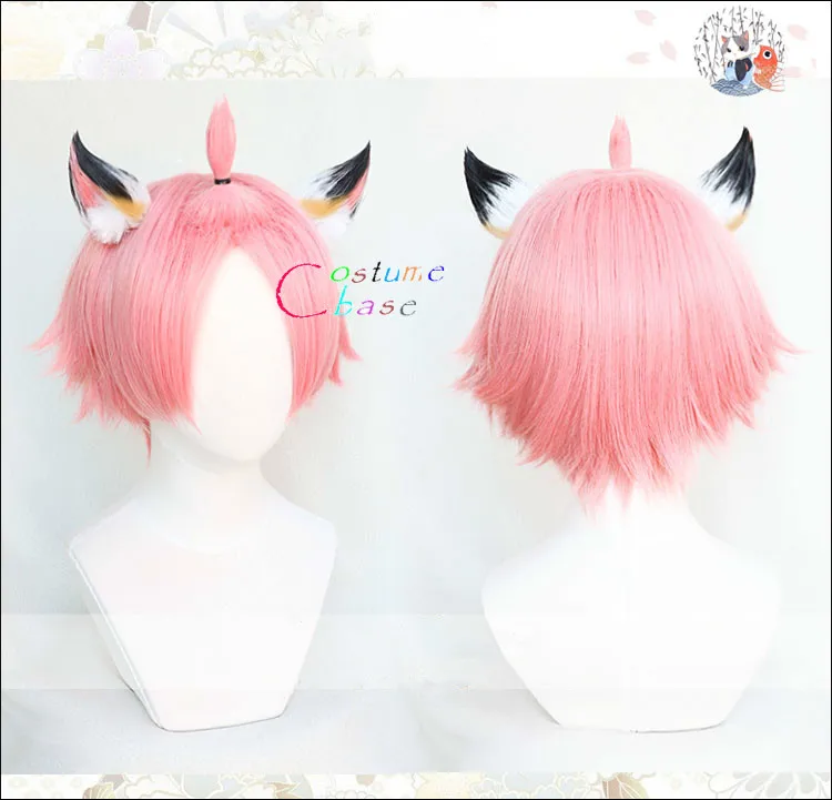 

DIona Game Genshin-Cosplay de impacto, cabello Rosa corto sintético resistente al calor, fiesta de Halloween + gorro de peluca