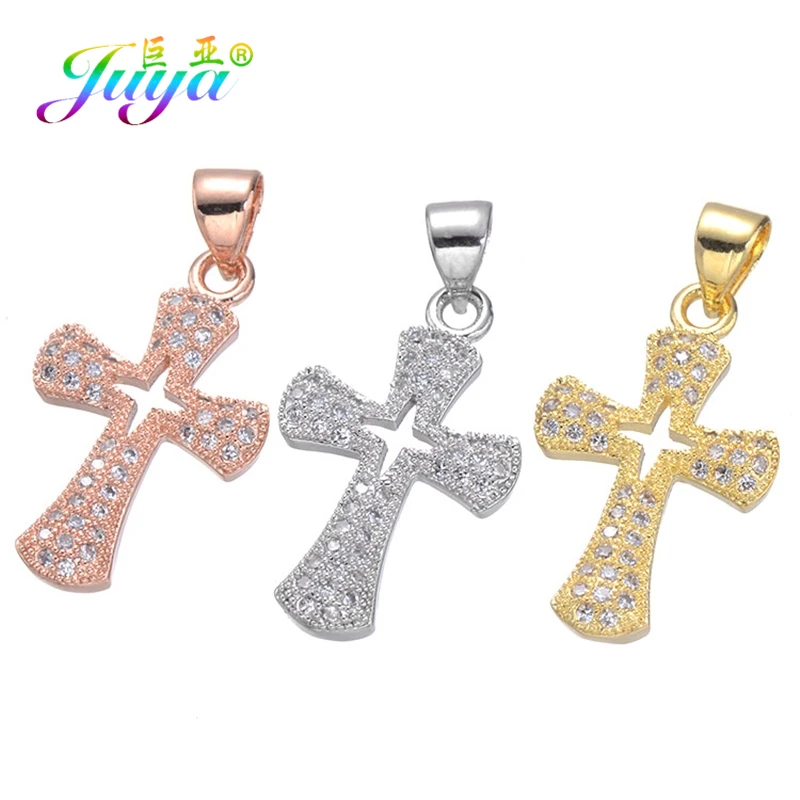 Juya DIY золото/серебро/розовое золото бабочка лебедь черепаха кошка крест кошка подвеска Подвески для женщин Модный кулон, ювелирные изделия для изготовления