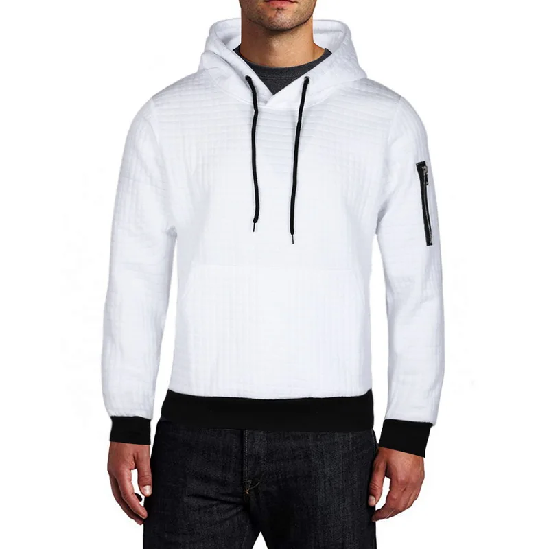 Свитер мужские повседневные Пуловеры Slim Fit Джемперы новые модные мужские s свитер с капюшоном однотонные осенне-зимние теплые Femme мужская одежда