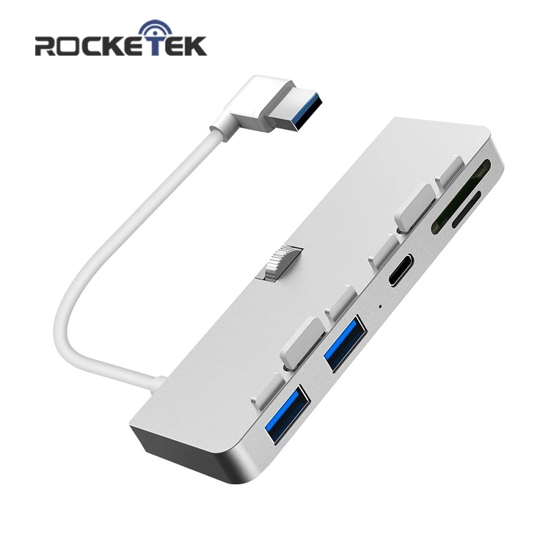 Rocketek алюминиевого сплава USB 3.0 концентратора 3 порта адаптер разветвитель с SD / TF