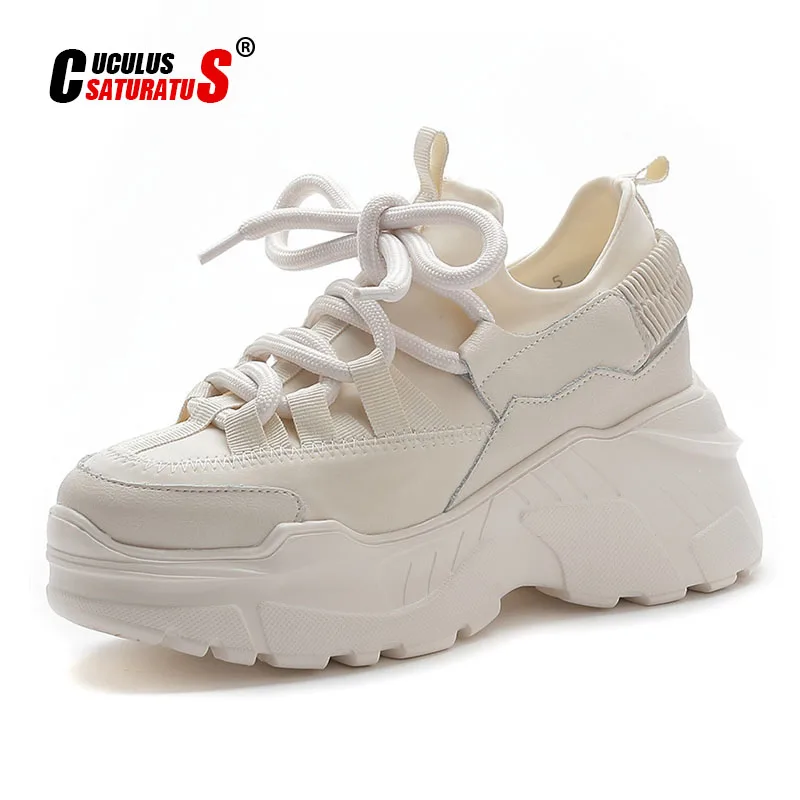 Женские студенческие Кроссовки Cuculus из натуральной кожи Lycab белые кроссовки на