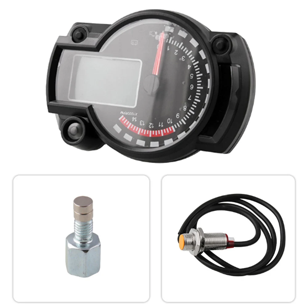 Универсальный мотоцикл цифровой светильник ЖК-дисплей Скорость ometer одометр