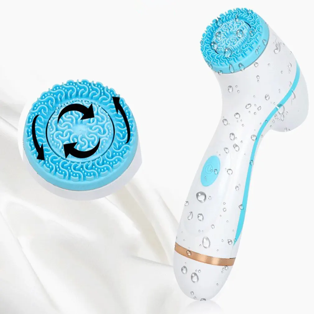 

Silicone Cleanser Ultrasonic Face Brush Wireless Charging Soft Hair Beauty Instrument Pore Cleansing Artifact