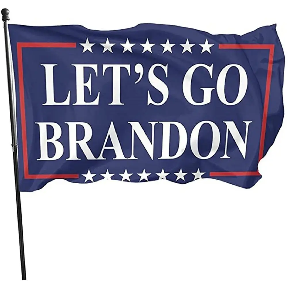 

Двухсторонний американский флаг Let's Go, Брэндон, FJB, флаг для стены, колледжа, для стены 59,06*35,43 дюйма