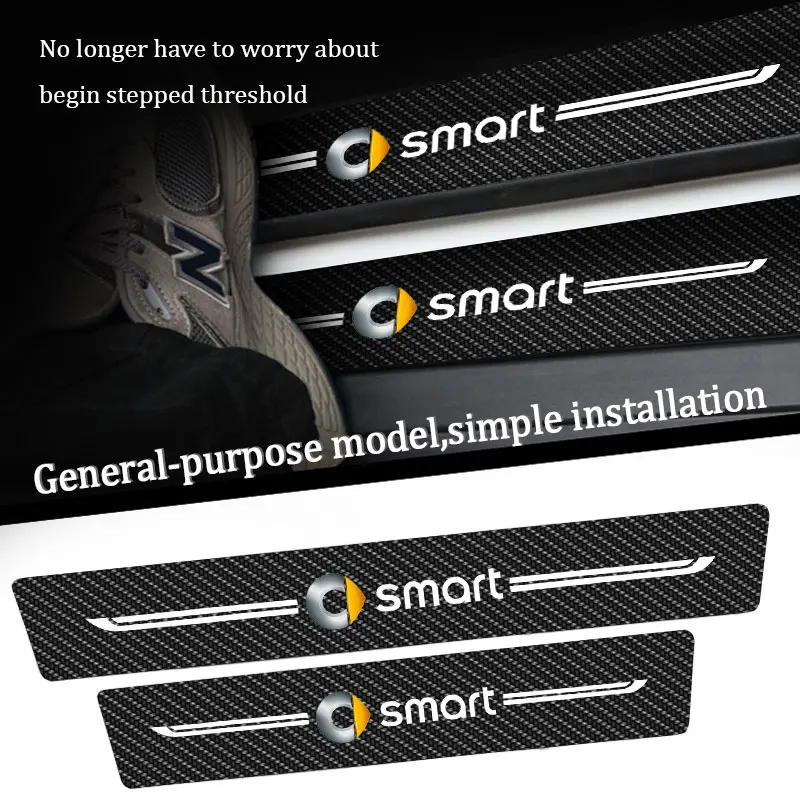 Автомобильные наклейки 4 шт. защита от царапин на порог двери для смартфона