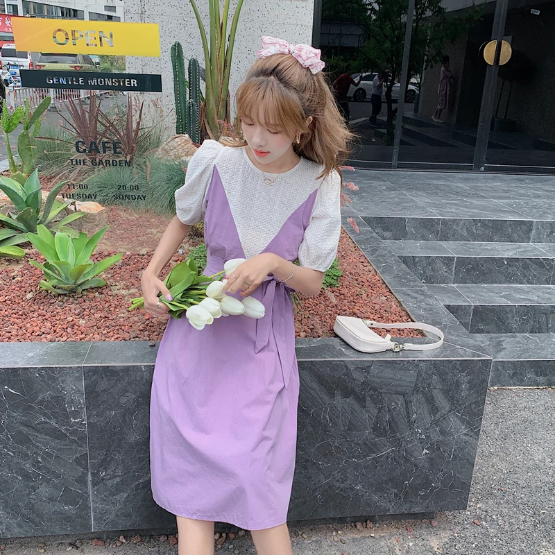 

Dress for women summer short sleeve clothes 02179#