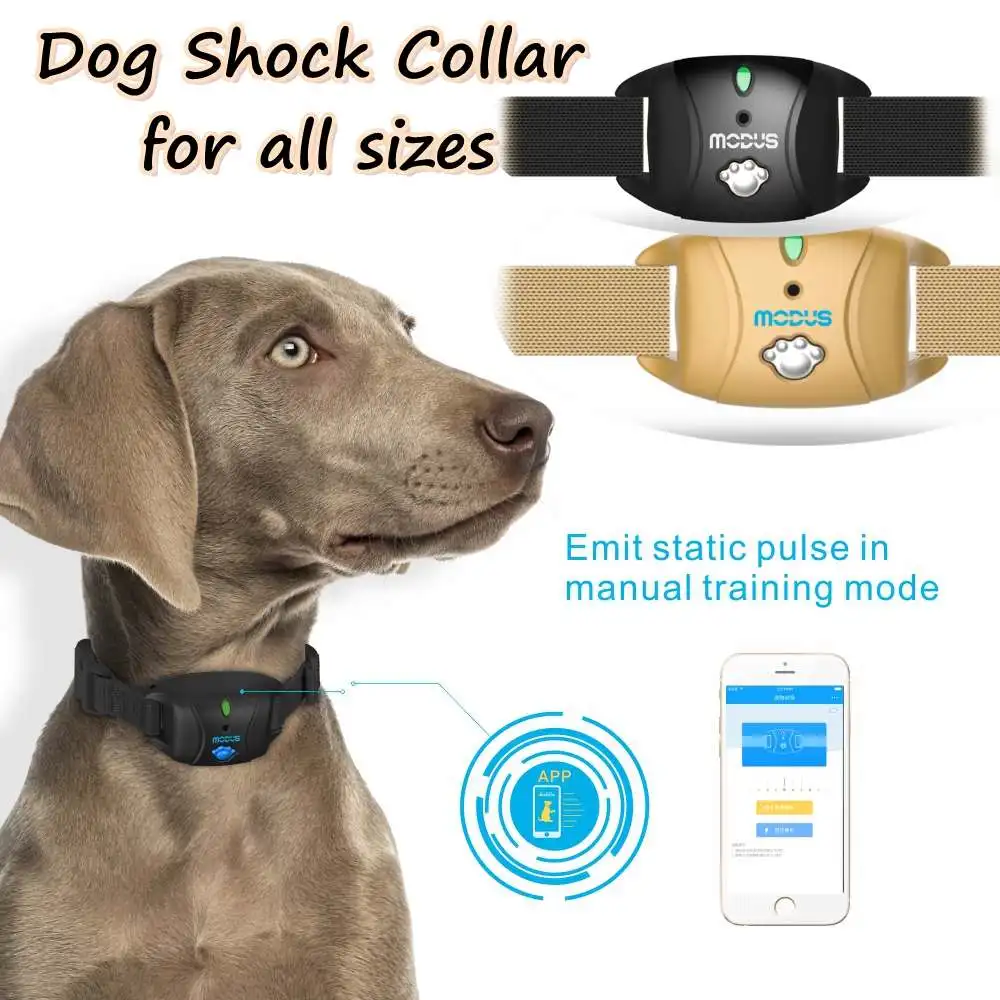 

Dog Shock Collar Anti Barking Collar Pet Trainer Waterproof Dog Training for Dogs Ultrasonic Shock Collar