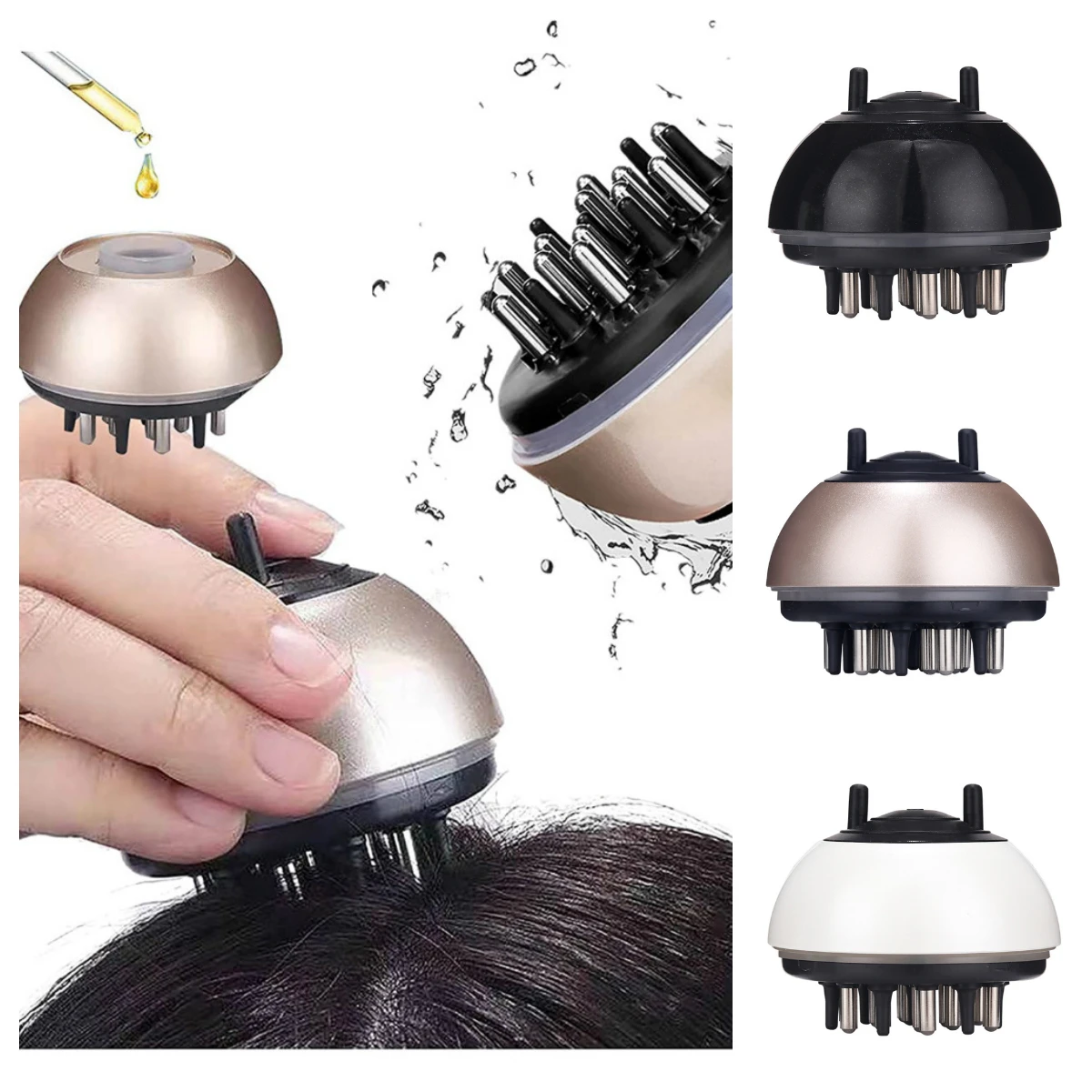 Расческа-аппликатор для лечения кожи головы массажер уход за волосами жидкая