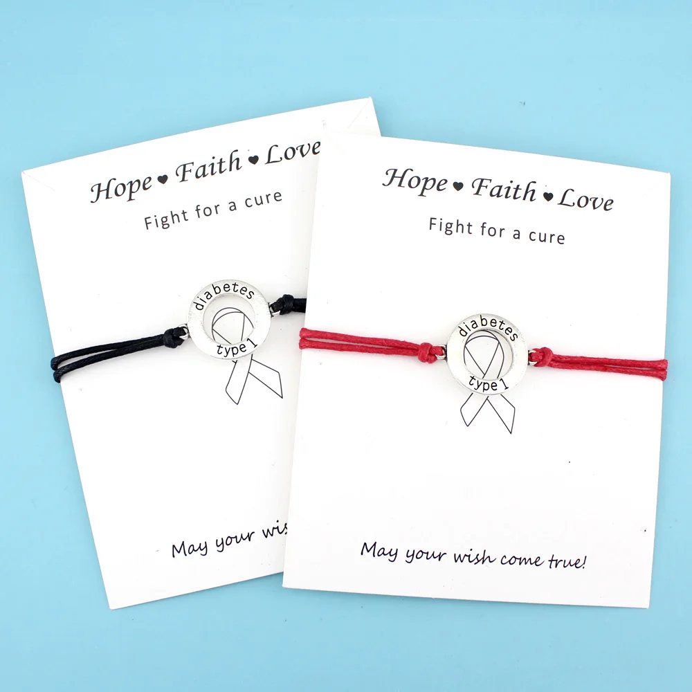 Браслеты с медицинским оповещением для диабетиков типа 1 унисекс модные