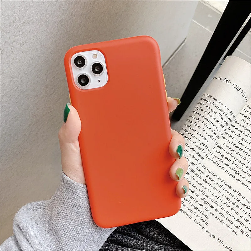 Однотонный силиконовый чехол для Iphone 11 Pro Max X Xr Xs 7 8 Plus простой мягкий