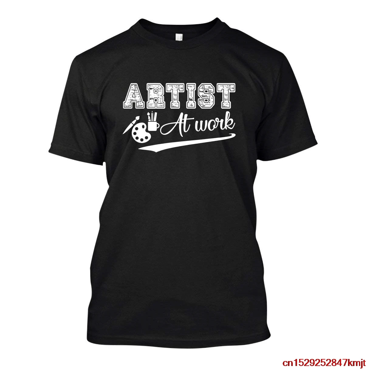 Футболка художника на работе футболка с короткими рукавами для взрослых