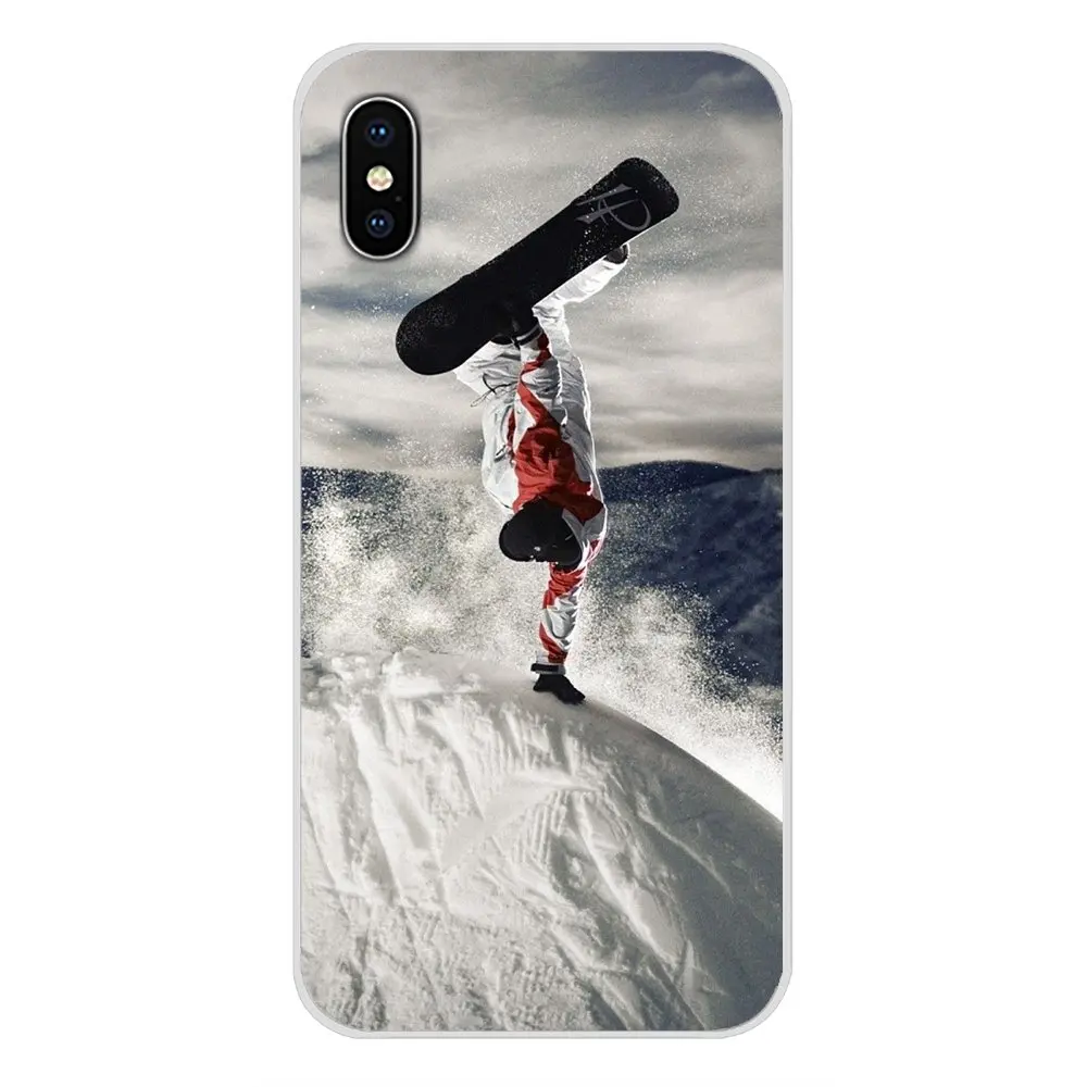 Прозрачный чехол из ТПУ для Apple iPhone X XR XS 11Pro MAX 4S 5S 5C SE 6 S 7 8 Plus ipod touch 5 Snow Or Die Ski Snowboard |