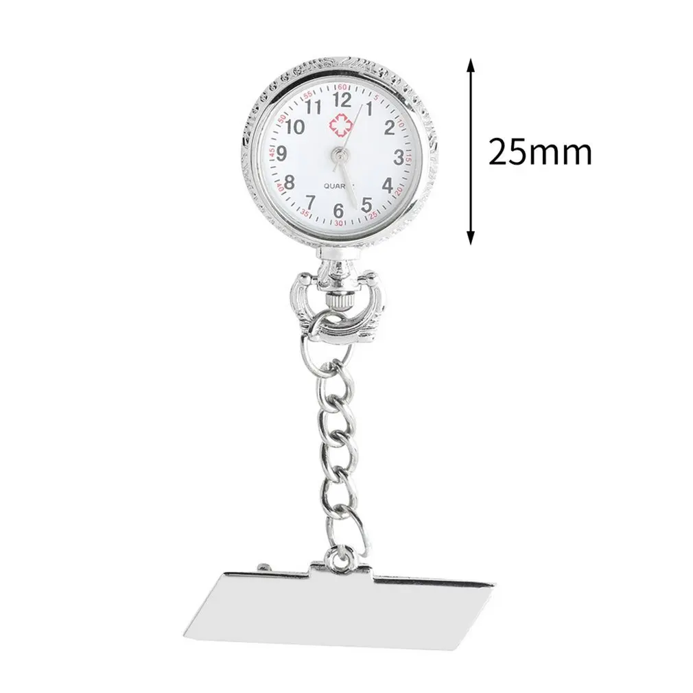 

New Stainless Steel Belt Nurse Pocket Watch Dial Quartz Nurse Watch Chest Table Accessories Fob Watch Man Women Girls