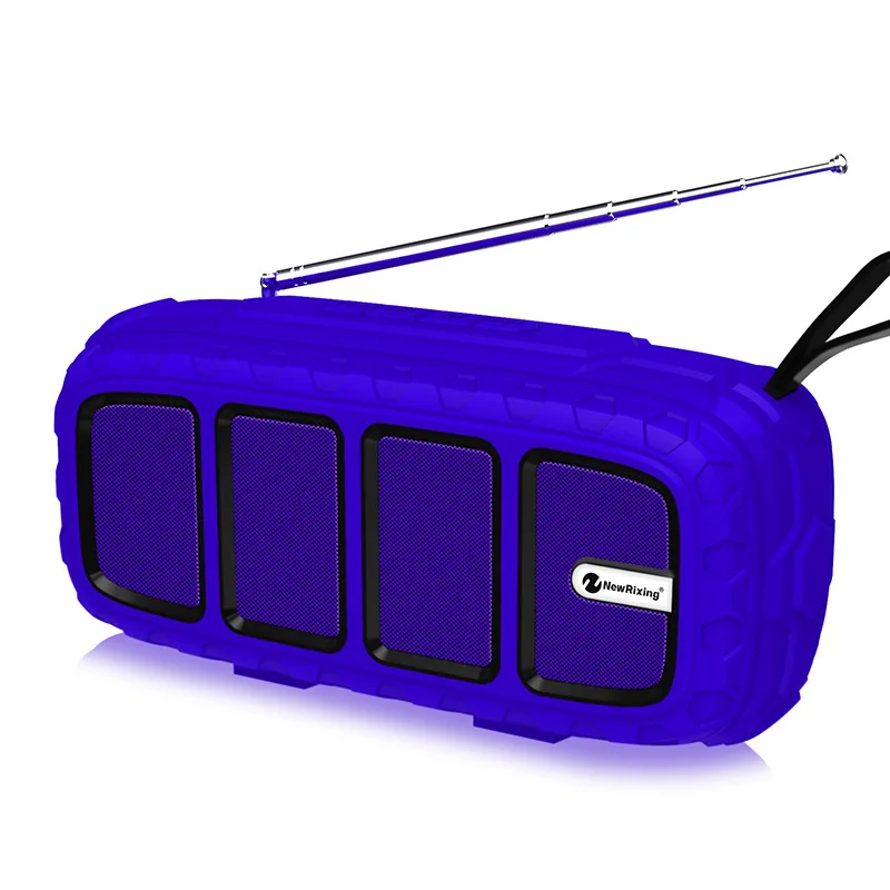 Портативный Bluetooth динамик NewRixing беспроводная стерео музыкальная Колонка со