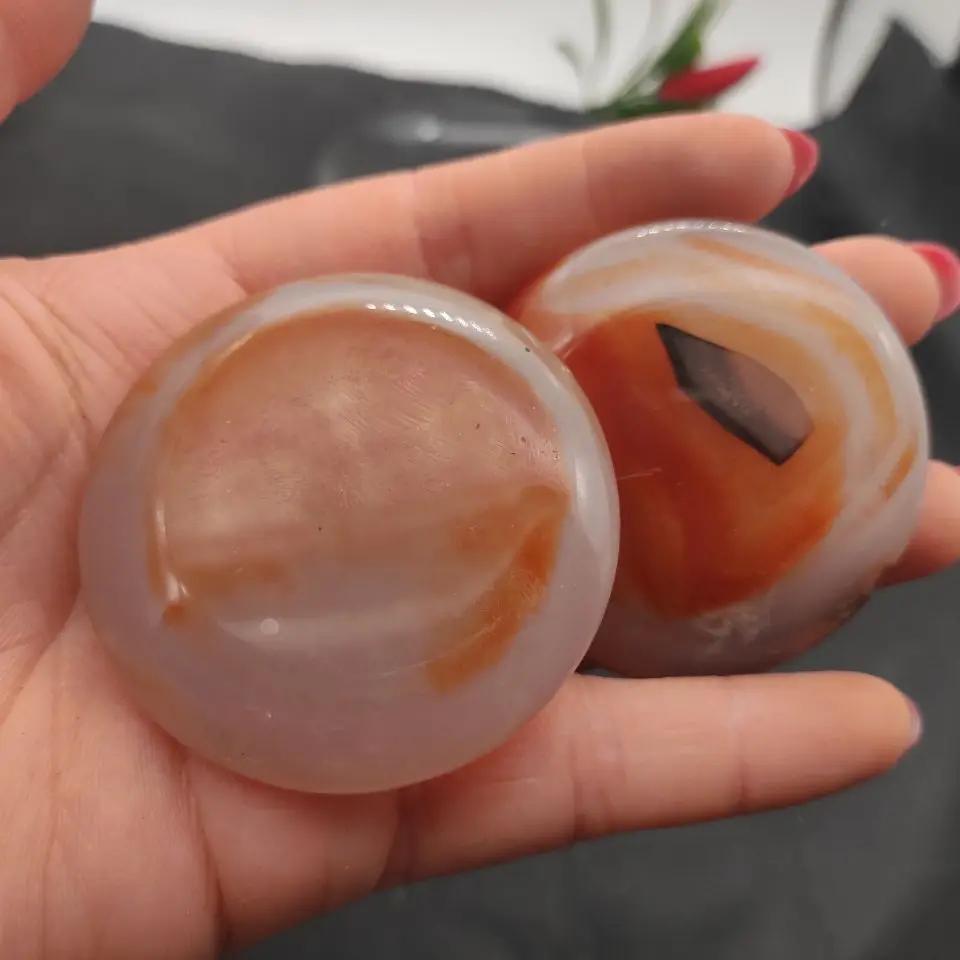 1 шт. натуральные опущенные камни и минералы sardonyx ладонный Агат лечебные