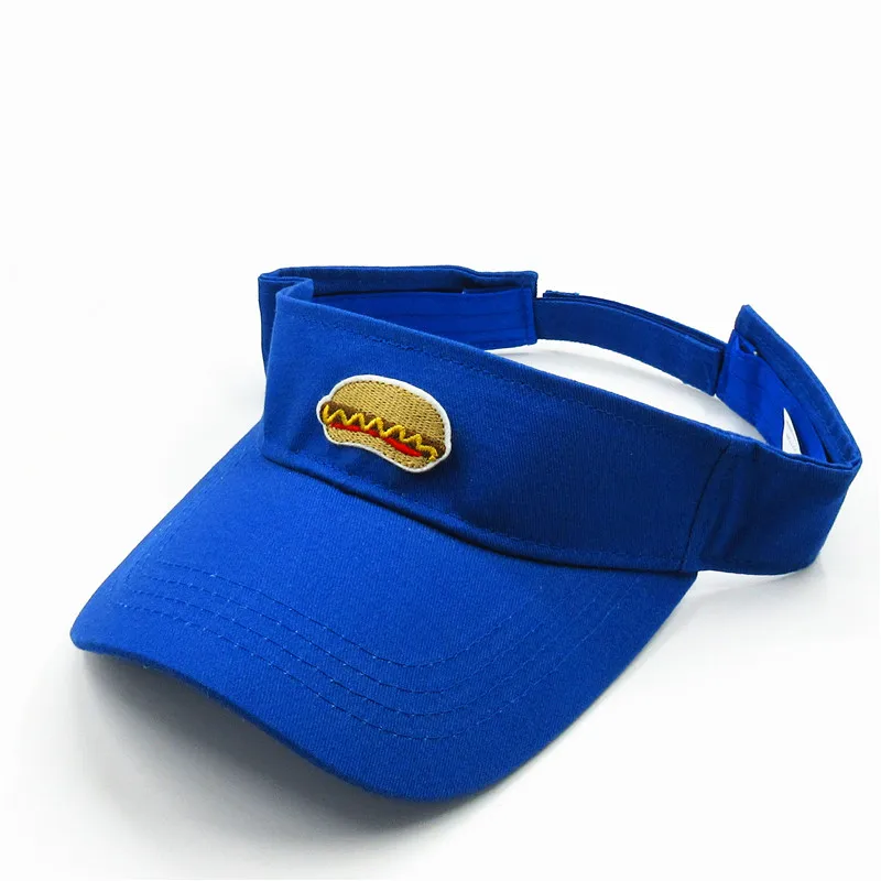 2020 Cotton Hot Dog Food Embroidery Visors Baseball Cap Adjustable Snapback Cap for Men and Women 112