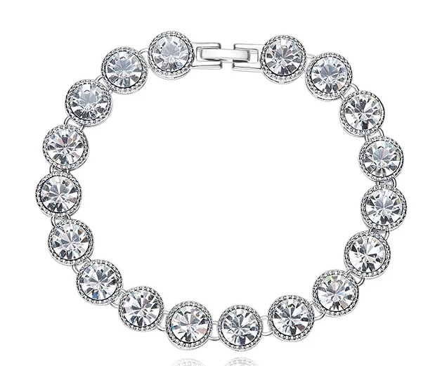 YPD182, свадебное ожерелье из стерлингового серебра 925 пробы с жемчугом из циркония, серьги, браслет для влюбленных из кристаллов