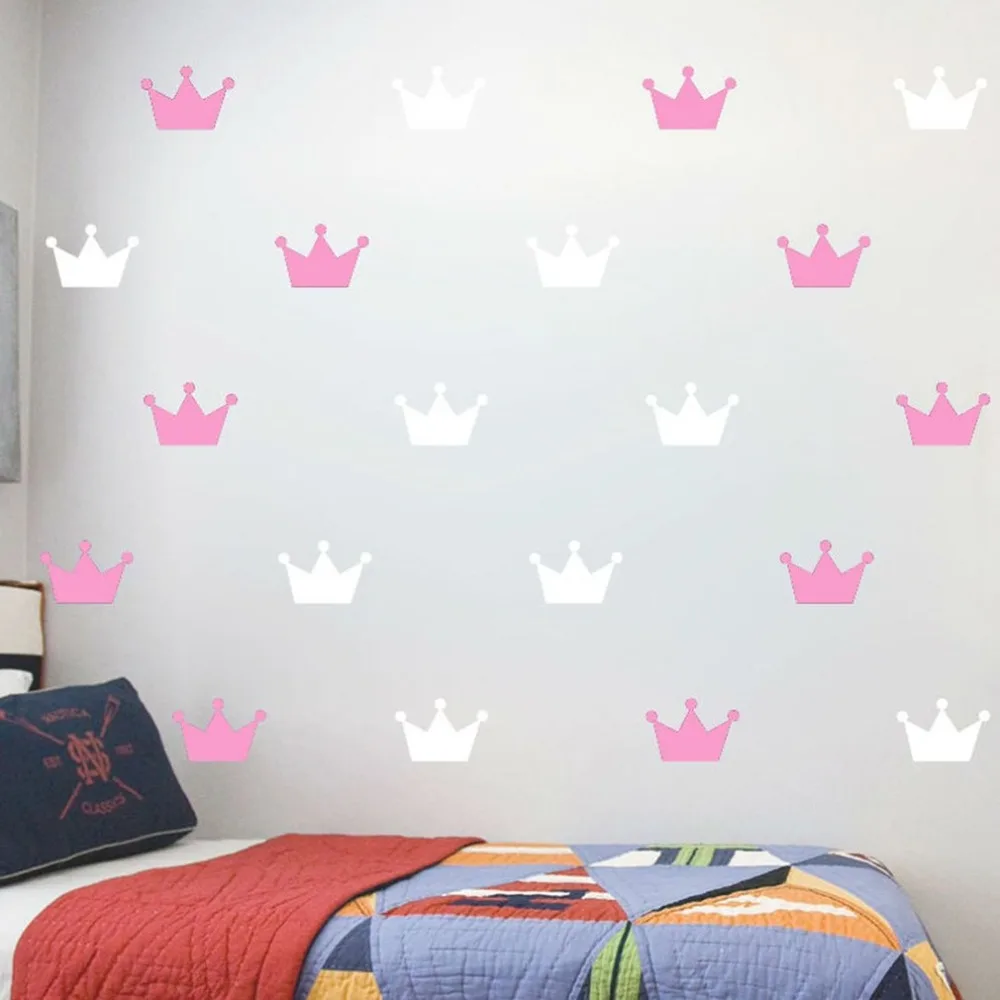 Креативная Принцесса Корона Наклейка на стену милые красивые украшения для дома