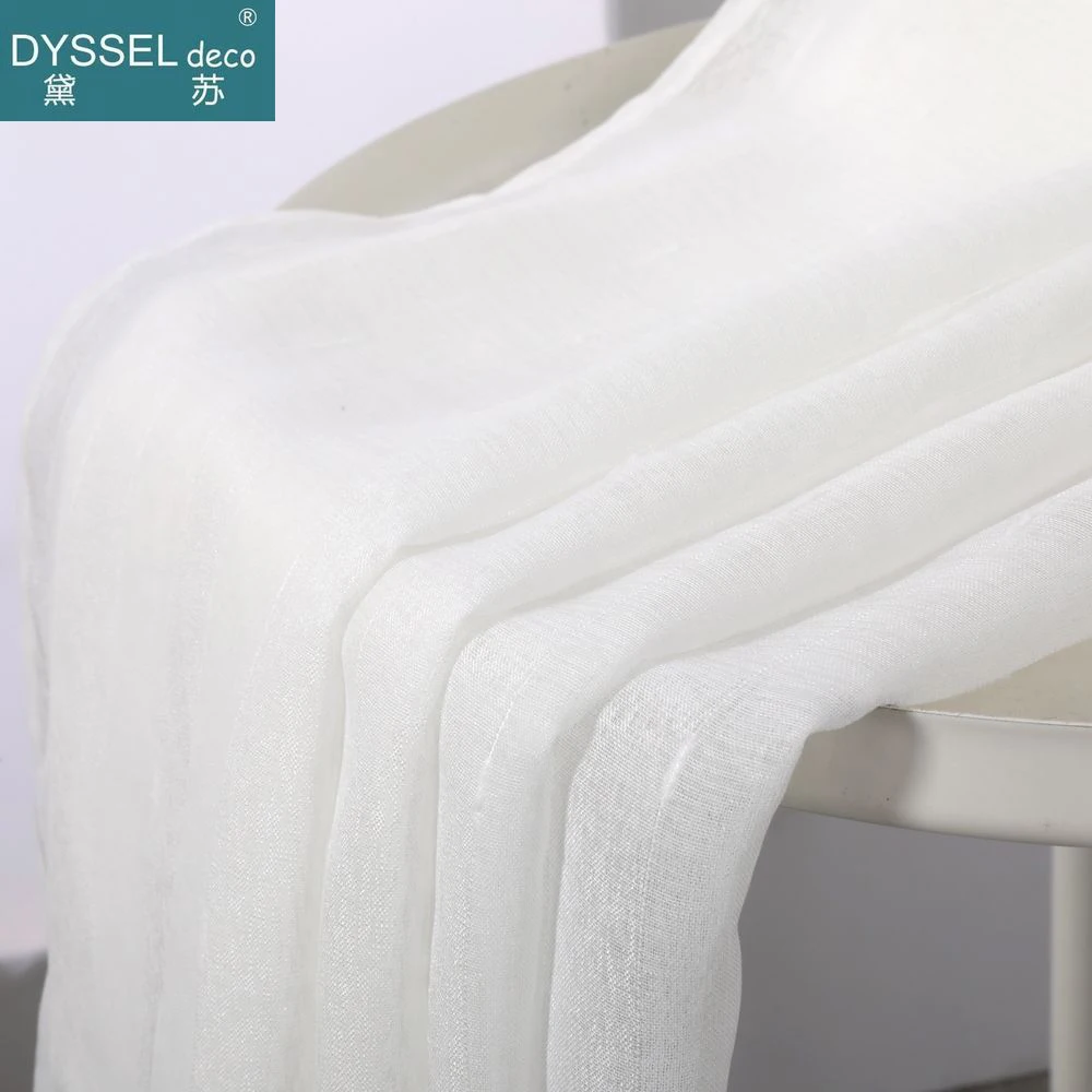 Современные льняные полосатые снежные тюлевые люверсы Dyssel Deco в европейском