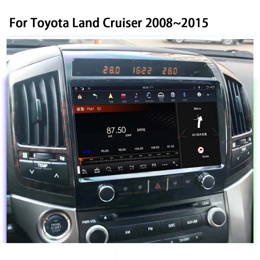 Автомобильный DVD плеер Android для Toyota Land Cruiser LC200 V8 Lexus LX570 2007 ~ 2015 VXR GXR радио IPS Carplay GPS