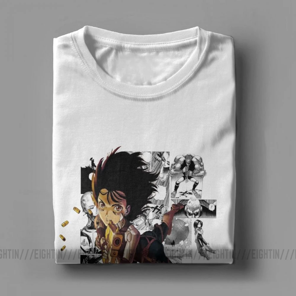 Мужские футболки Gally Battle Angel Alita с героями мультфильма Gunnm модная одежда короткими