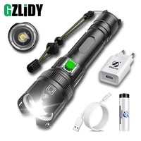 powerful led flashlight 9 core p99 tactical torch usb rechargeable zoomable camping lantern waterproof 18650 bicycle light