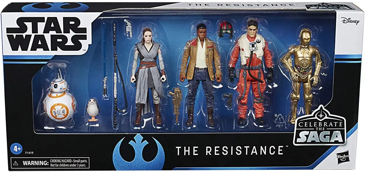 Винтажная свободная экшн-фигурка SW Wars с надписью Рей Финн и питанием от