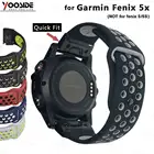 Ремешок для часов YOOSIDE Fenix 6X, спортивный силиконовый ремешок 26 мм для Garmin Fenix 3Fenix 3 HRFenix 5X5 Plus