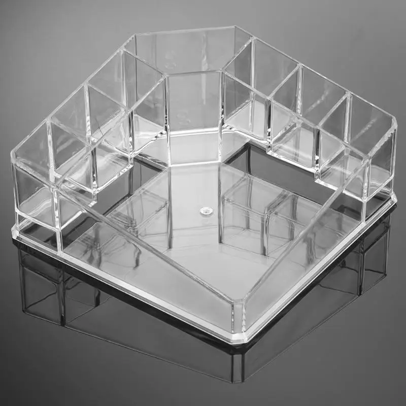 B 15X15X8cm 1 шт., акриловый Органайзер для макияжа, коробка для хранения косметики, коробка для помады, шкатулка, чехол, подставка для дисплея, Наборы инструментов для макияжа - Цвет: B 15X15X8cm