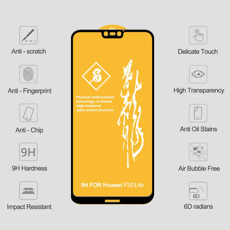 Закаленное защитное стекло для huawei P30 Lite P20 светильник Защитное стекло для huawei P20 Lite P30 Pro mate 20 P20 защита экрана