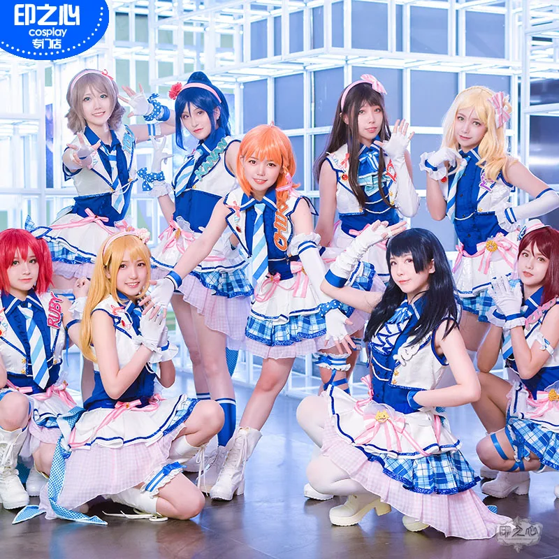 Love Live! Sunshine! Aqours Chika Ruby Kanan Dia вы аркадная игра 3rd всех членов униформы косплей костюм