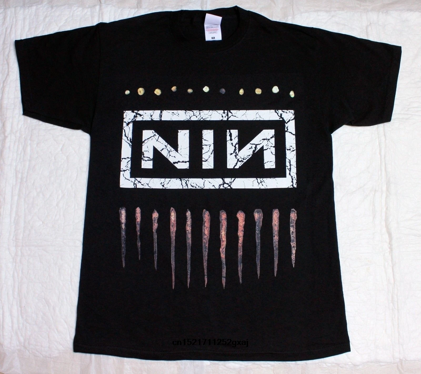 Мужская футболка Nine Inch Nails Nin Logo Rock Новая Черная летняя Мягкая новинка wo для мужчин