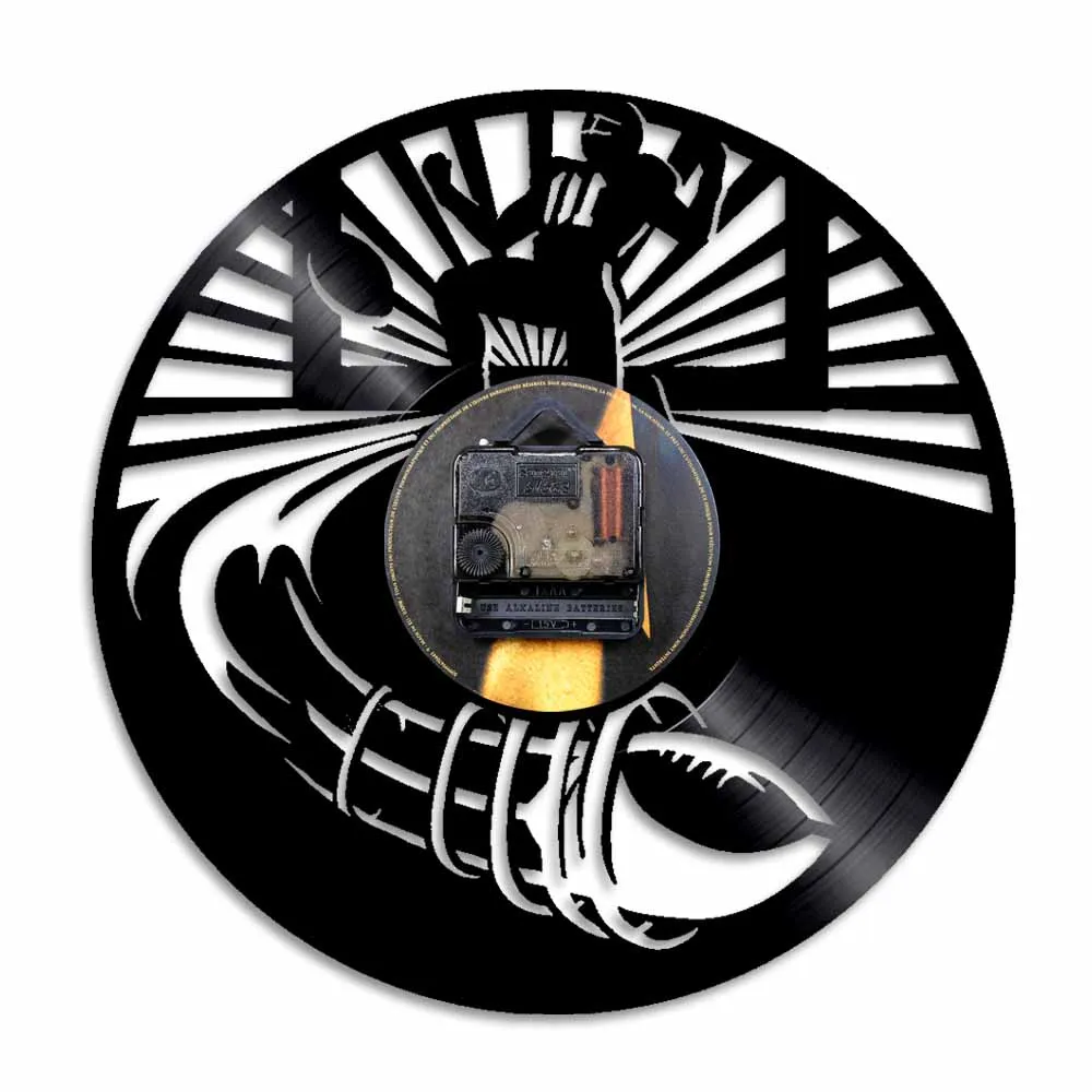 Обои с рисунком Американский футбол часы для регби винтажные виниловые