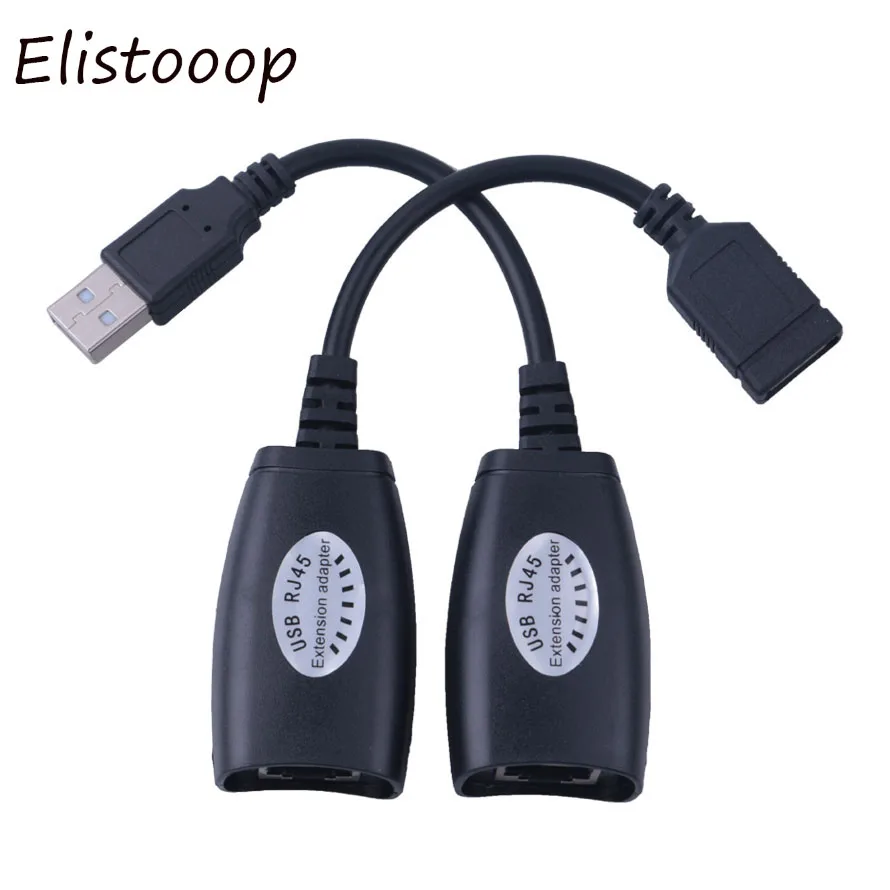 USB 2 0 штекер-гнездо Cat6 Cat5 Cat5e 6 Rj45 LAN Ethernet сетевой ретранслятор-удлинитель