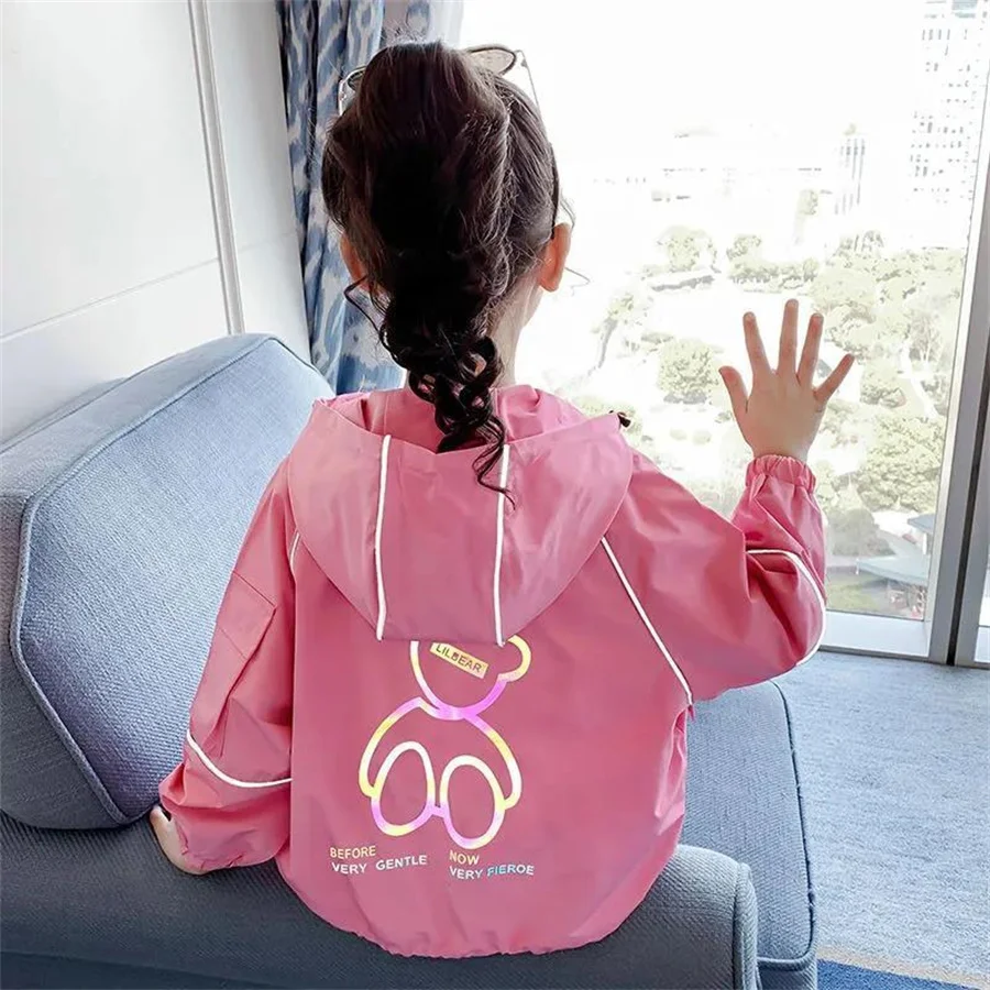 

Детская ветровка с капюшоном, на Возраст 3-12 лет