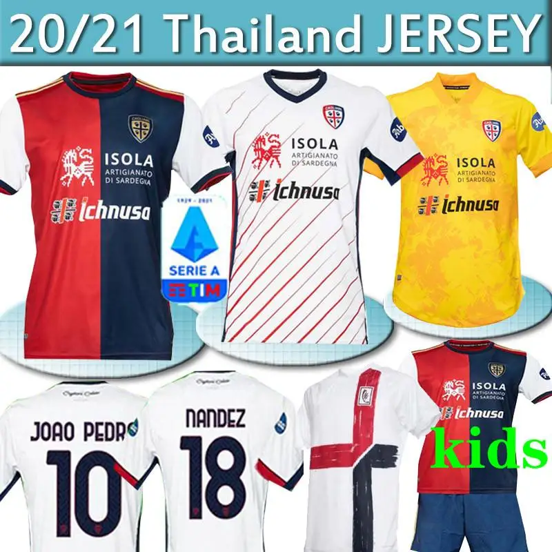Футбольные майки известных клубов 20 21 калиари 2020 CERRI JOAO Педро ограниченная серия