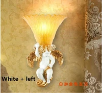 angel wall lamp european led lamp dining room living room resin wall lamp e27 led lamp led glossy wall lamp