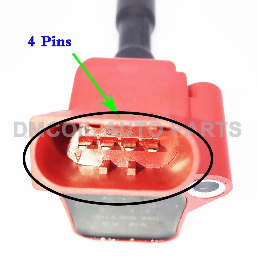 Красная катушка зажигания 04E905110B для AUDI A1 A3 SEAT LEON SKODA OCTAVIA VW GOLF VII P-OLO 1.0L 1 2 T 4 1.6L 2011- |