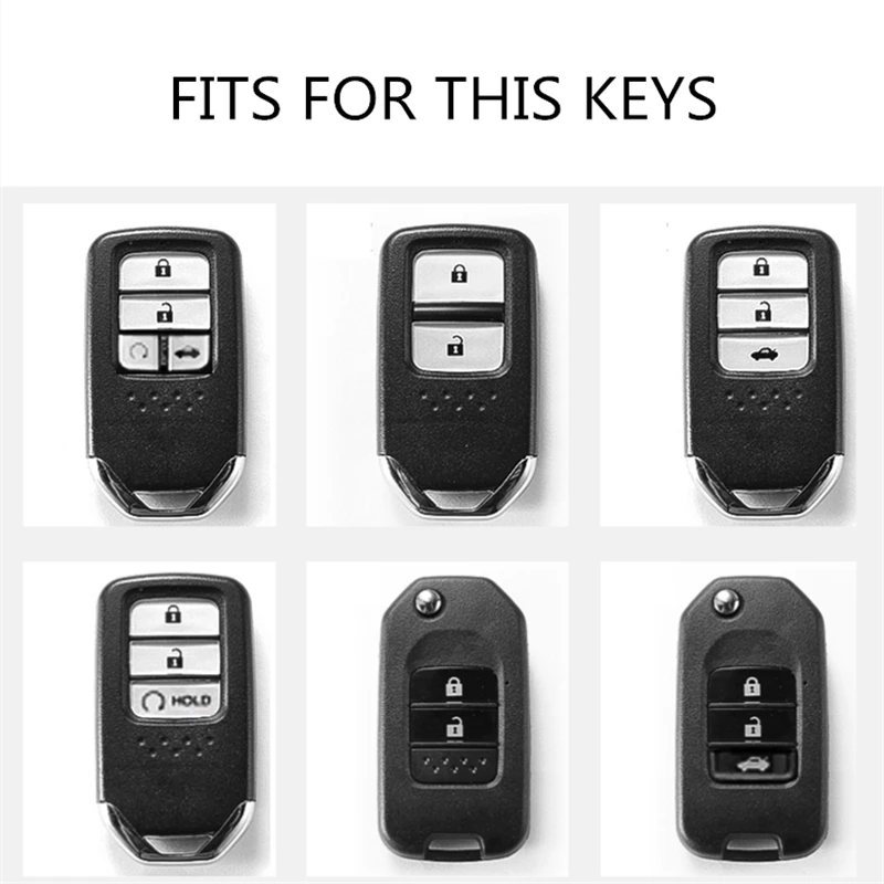 

3 Button Soft TPU Car Key Protection Cover Case For Honda Civic CR-V HR-V Accord Jade Crider Odyssey 2015- 2018 Remote Protector