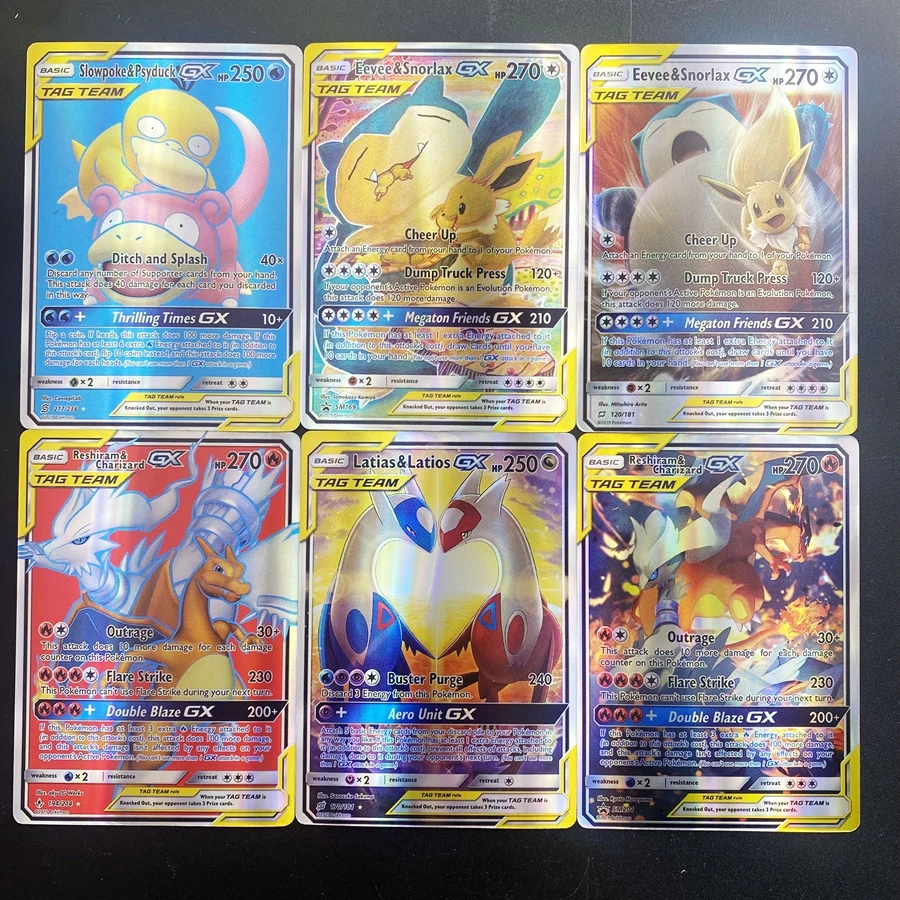 

100PCS/Box English Pokemon Cards TAGTEAM GX TRAINER ENERGY Card Playing Games Booster Collectibles Trading Collection Card Toys