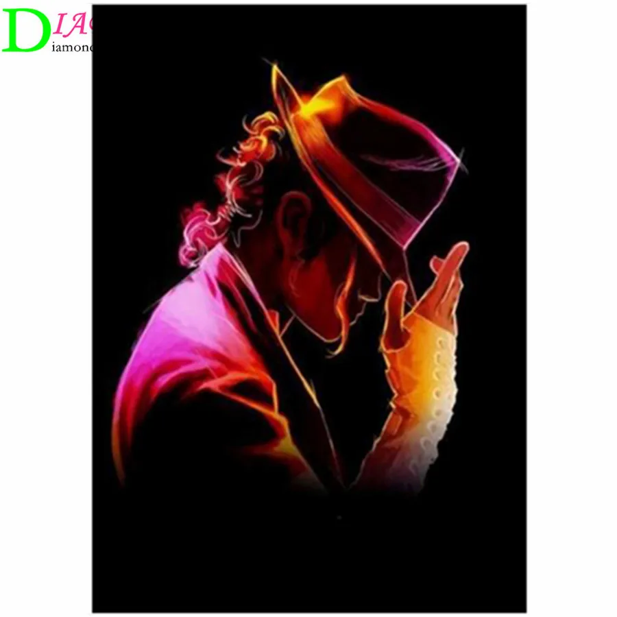 

5d DIY Diamond Painting Set Michael Jackson Full Drill Square Picture Crystal Mosaic round Diamant Embroidery Accessories Art