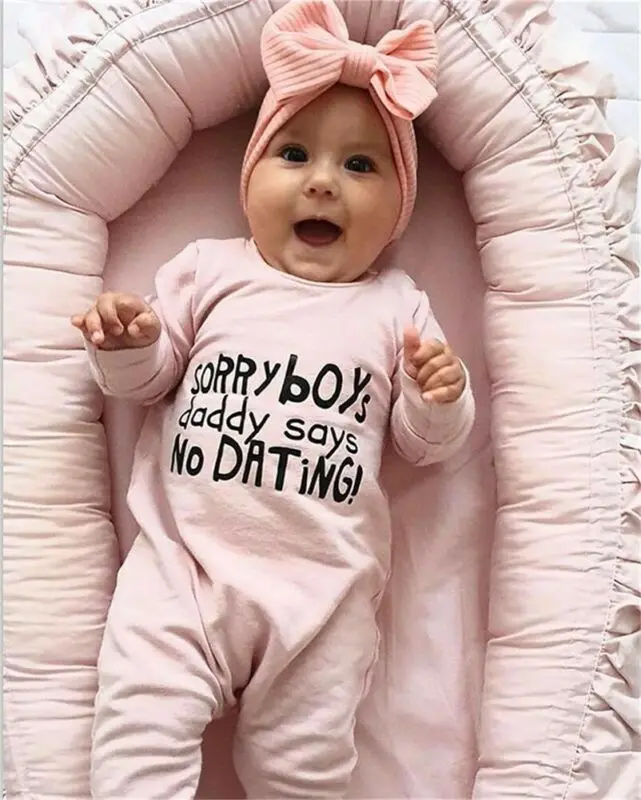 Свяжитесь с нами для новорожденных маленьких девочек от 0 до 24 месяцев комбинезон