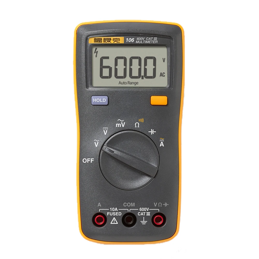 Портативный цифровой мини мультиметр Fluke 106 бесплатная доставка|mini multimeter|fluke 106mini