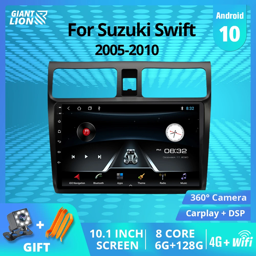 Автомагнитола 2DIN Android 9 0 мультимедийный плеер для Suzuki Swift 2005 2006 2007 2010 навигация GPS