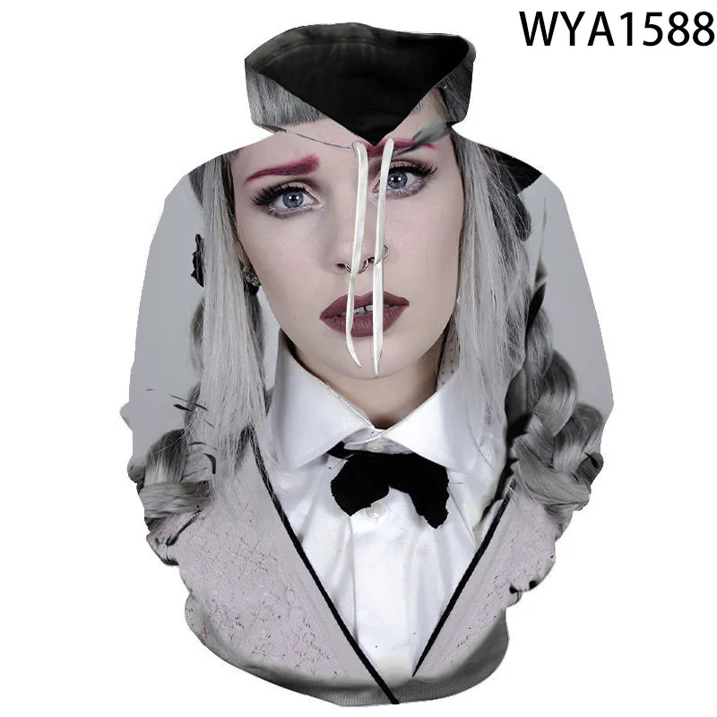 

2021 Spring New Streetwear Fashion Boy Girl Child Melanie Martinez 3D Printed Hoodie Sweatshirt Coat